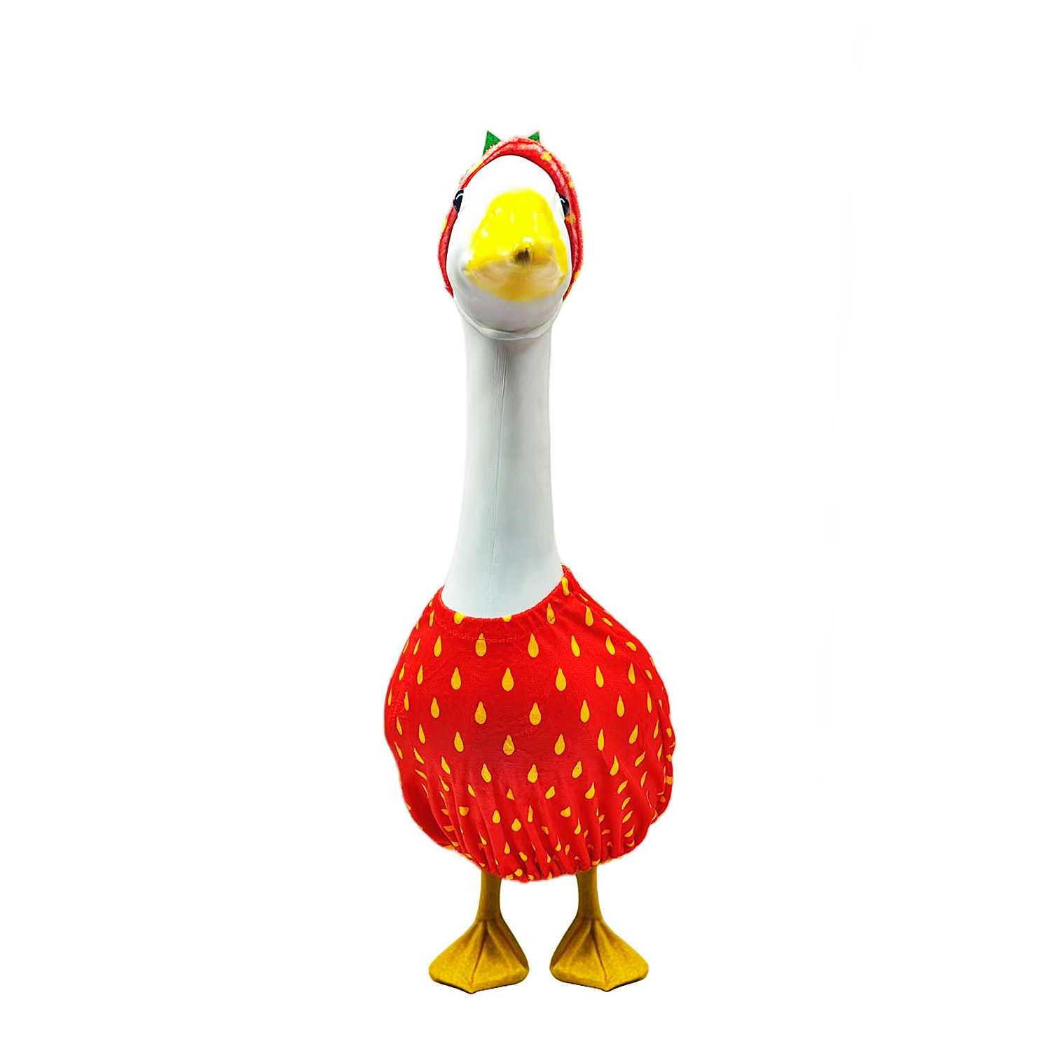 Cross-border porch lawn goose clothing 2026 Big White Goose Fruit Clothing Set Specification image