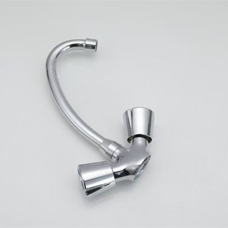 水龙头/五金龙头花洒/小水龙头/小熊贴防溅水龙头/洗手盆水龙头合金双联产品图