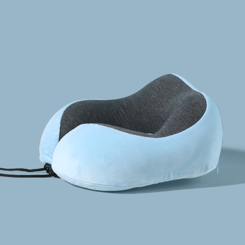 Memory foam U-shaped pillow, slow rebound nap neck pillow, portable travel airplane neck pillow for export details Picture