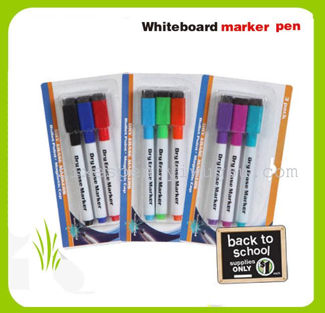 Four mini board pens with suction cards, brushes and magnets details Picture