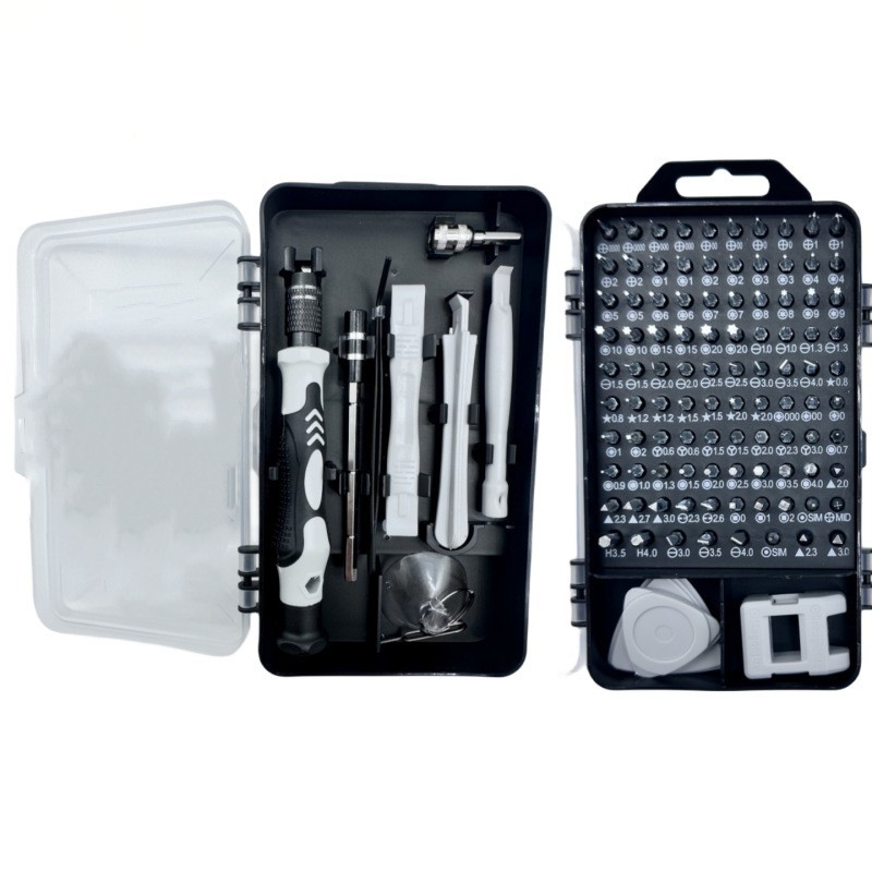 The 115-in-one screwdriver tool set is a bestseller for watches, computers, mobile phones, disassembly and repair, telecommunications tools, and screwdrivers Application Scenario