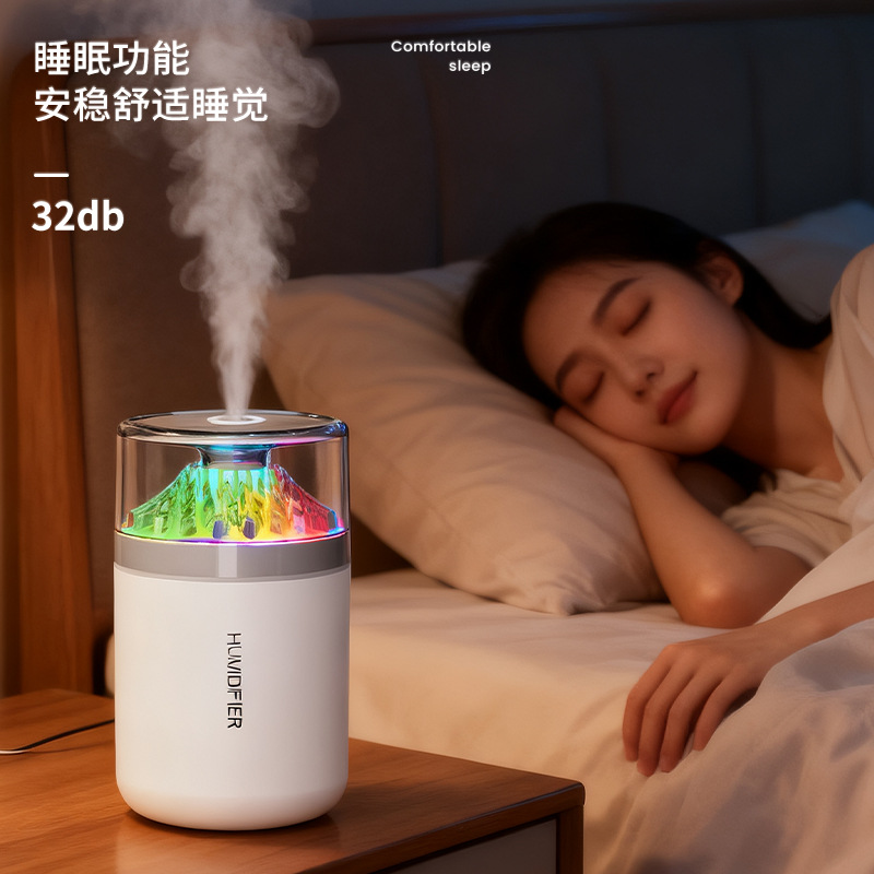 New car aroma diffuser humidifier for desktop home and office use, large fog volume ambient light, silent small aroma diffuser humidifier Specification image