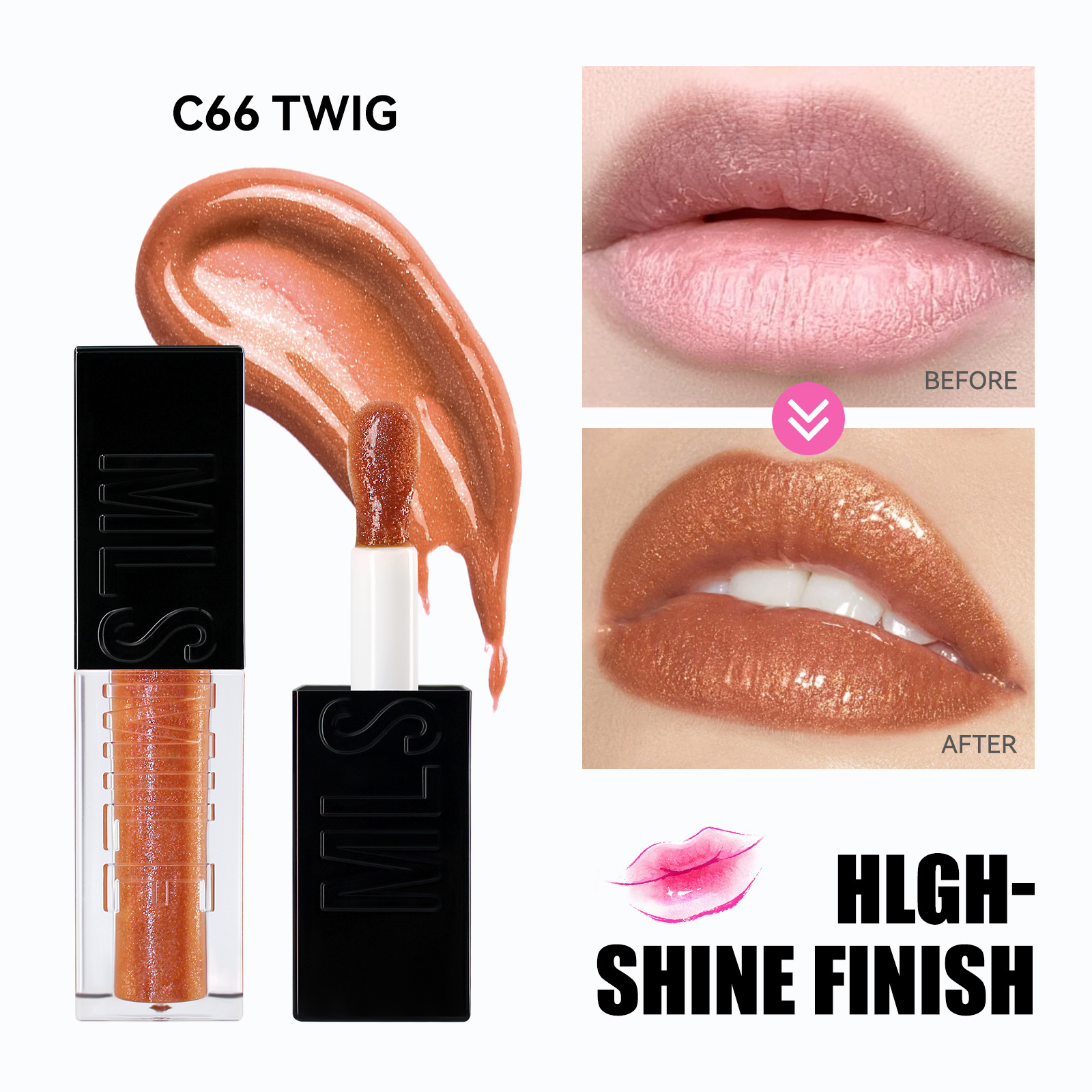 6-color mirror-finish water-sheen lip gloss, glass lip moisturizing and nourishing metal lip oil, lip balm Application Scenario