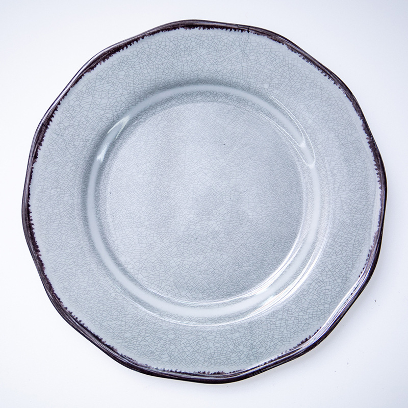 Cross-border melamine plates, melamine bowls, melamine trays, melamine tableware, melamine tableware are available in large quantities in stock details Picture
