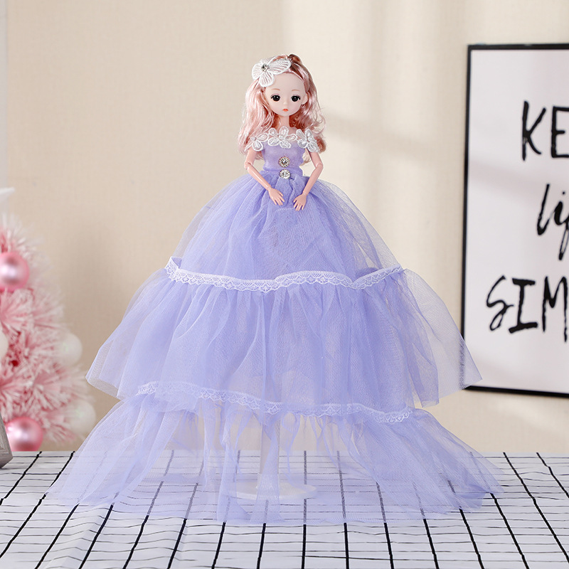 Factory in stock 55cm芭芘娃娃 festival gifts, barbie dolls, butterfly hair accessories, girls' toys, temple fair hot sale Application Scenario