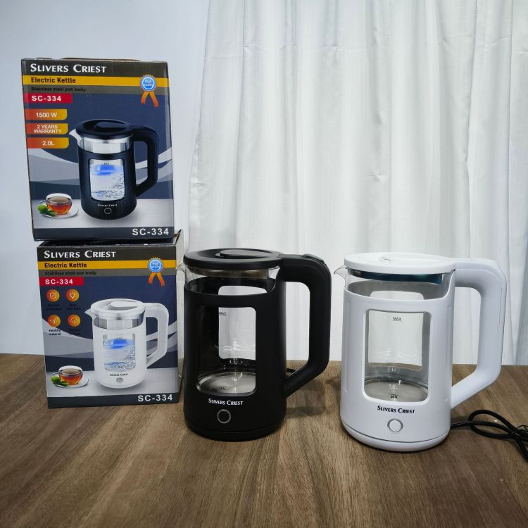 跨境2L  glass kettle玻璃水壶酒店家用烧水壶欧规外贸