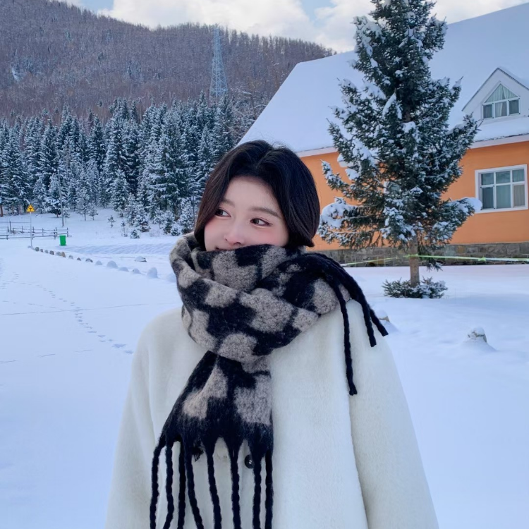 Cross-border scarf wholesale e-commerce live-streaming supply chain for new wool bows Specification image