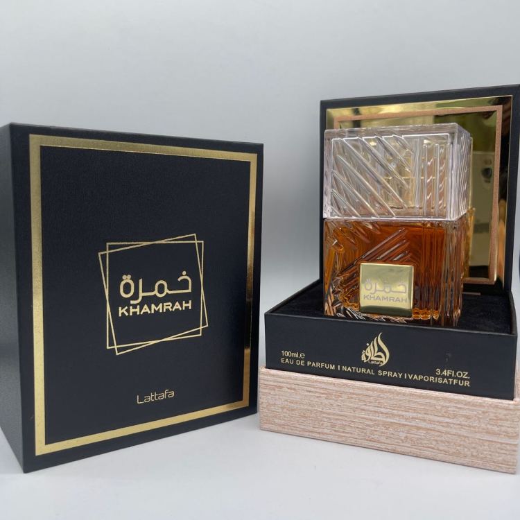 Lattafa Khamrah is an imported perfume with an Oriental scent and a neutral floral, fruity and woody aroma that lingers for a long time Specification image