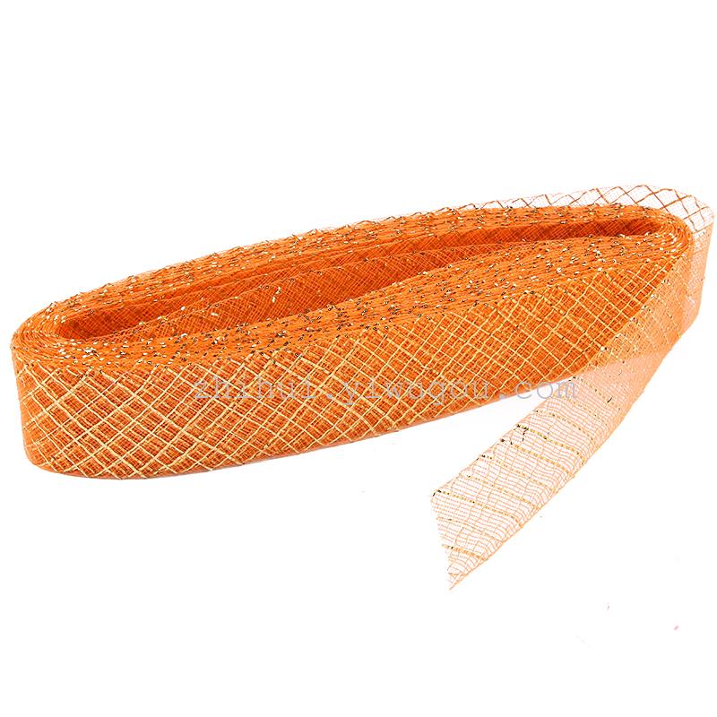 Factory direct sales of fresh flower bouquets, bow packaging, 4cm golden mesh belt