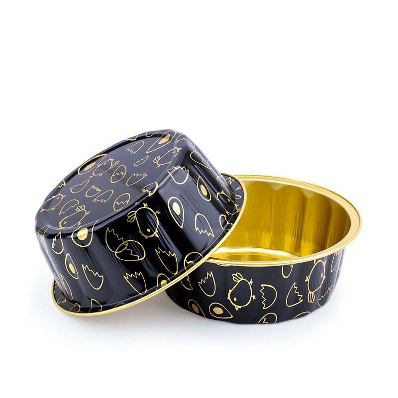 圆型手撕面包模铝箔烤重芝士慕斯杯子蛋糕配塑料盖细节图