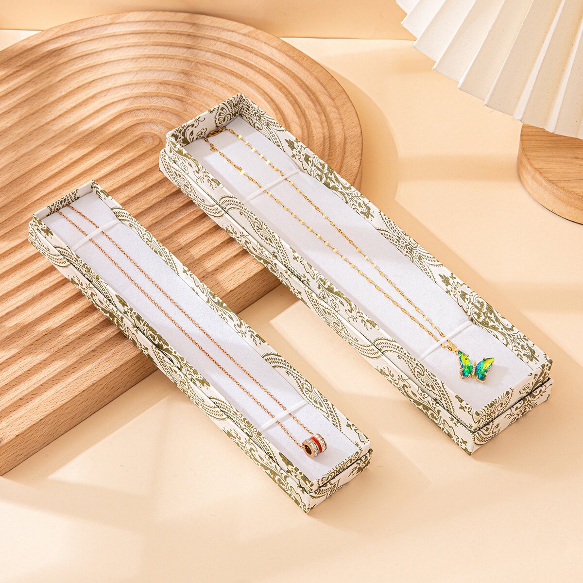 Factory wholesale of rectangular jewelry, necklace boxes, hairpins, jewelry boxes, bookmark pen boxes, bow ornaments and gift boxes in stock Specification image