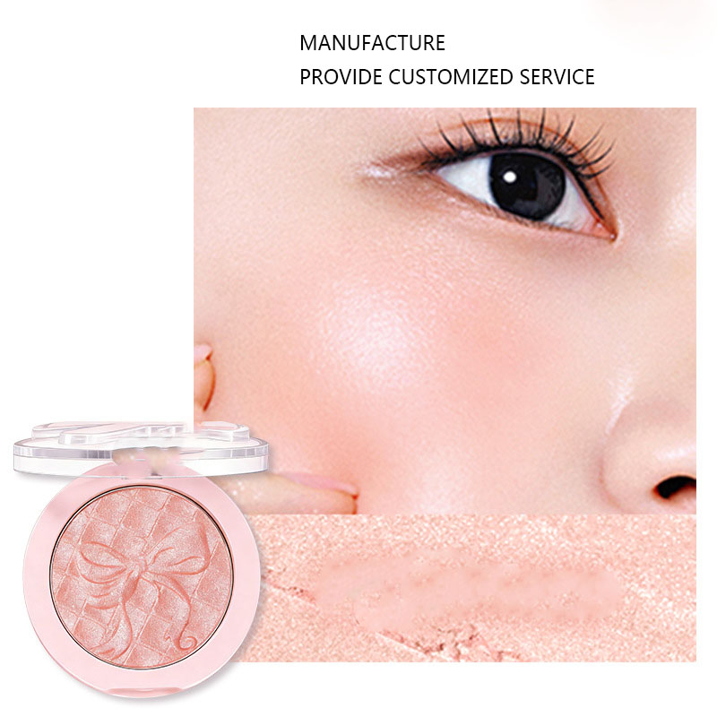 High-quality OEM/ODM factory custom wholesale small-batch custom powder compact high-gloss powder, high-gloss pearlescent effect, long-lasting waterproof formula, natural makeup look