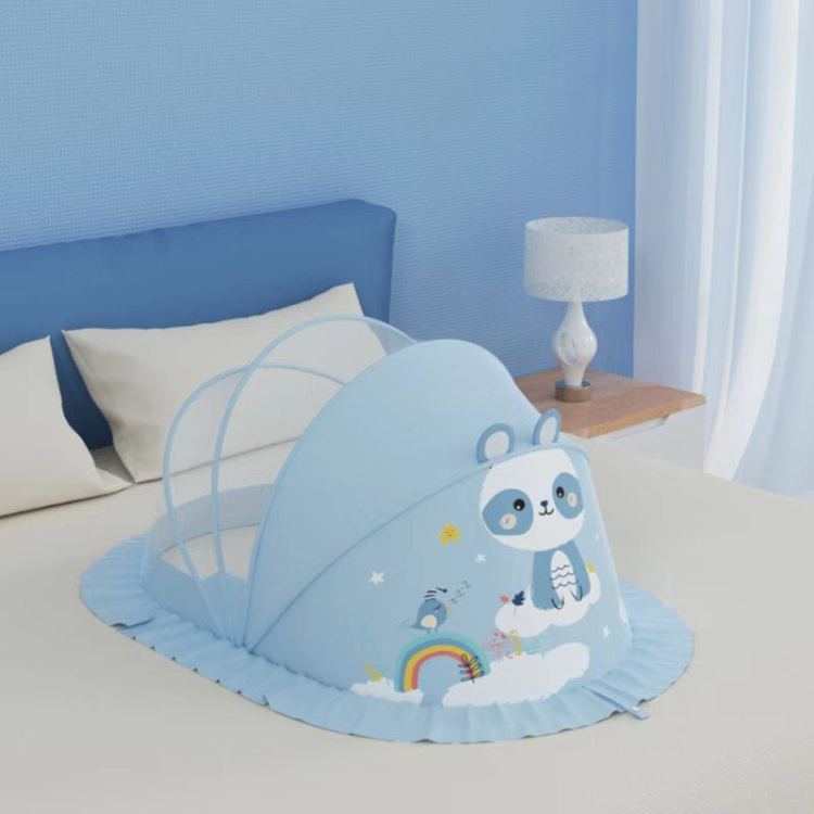 Cartoon baby mosquito net, full-coverage yurt for baby cribs, foldable universal mosquito repellent for infants and toddlers Specification image