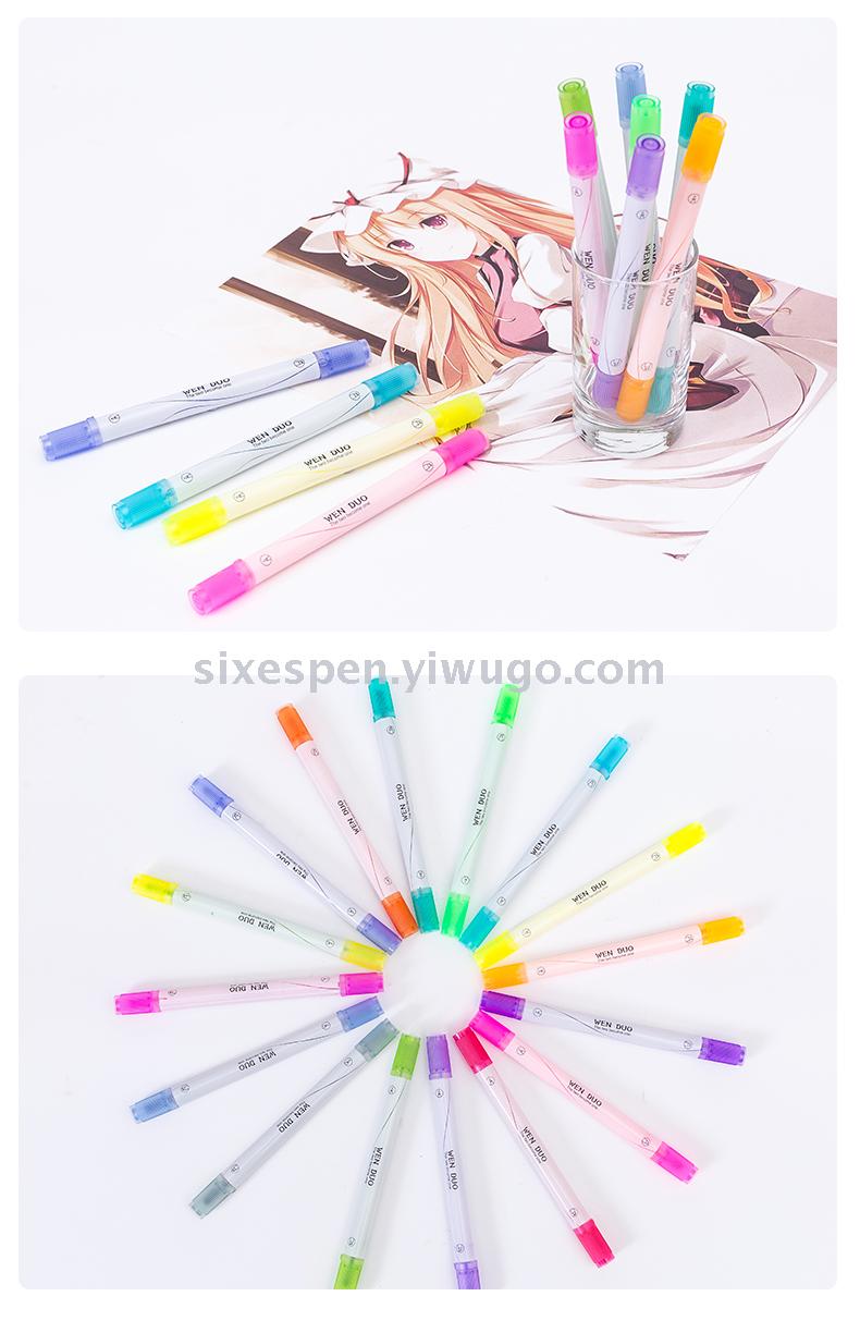 أقلاماً جديدة نظيفة غير سامة، ذات شعر مزدوج Item Picture