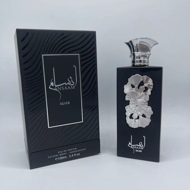 Caja de regalo de alta calidad para hombres perfume perfumado duradero ANSAAM SILVER arabia dubai Medio Oriente best seller Specification image