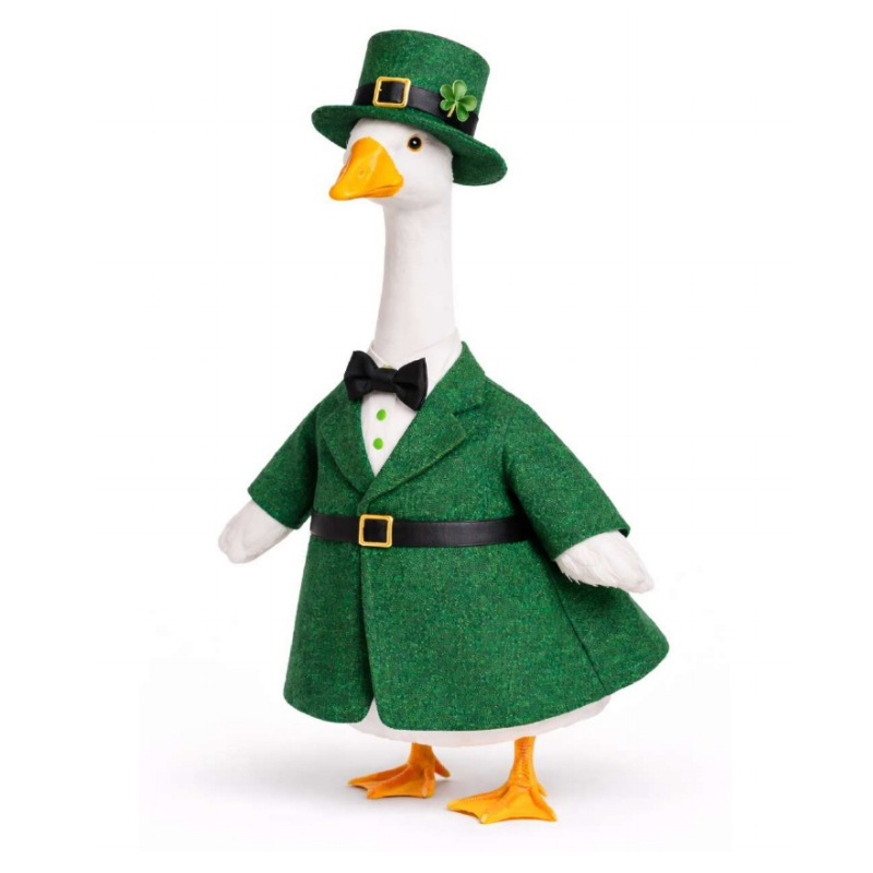 Amazon's new holiday white goose clothing set, porch goose, lawn goose, Christmas holiday decoration Specification image