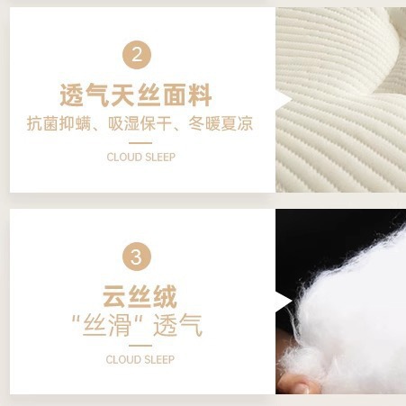 Five-star hotel mattress, Simmons mattress, memory foam thickened by 30cm, home soft pad details Picture