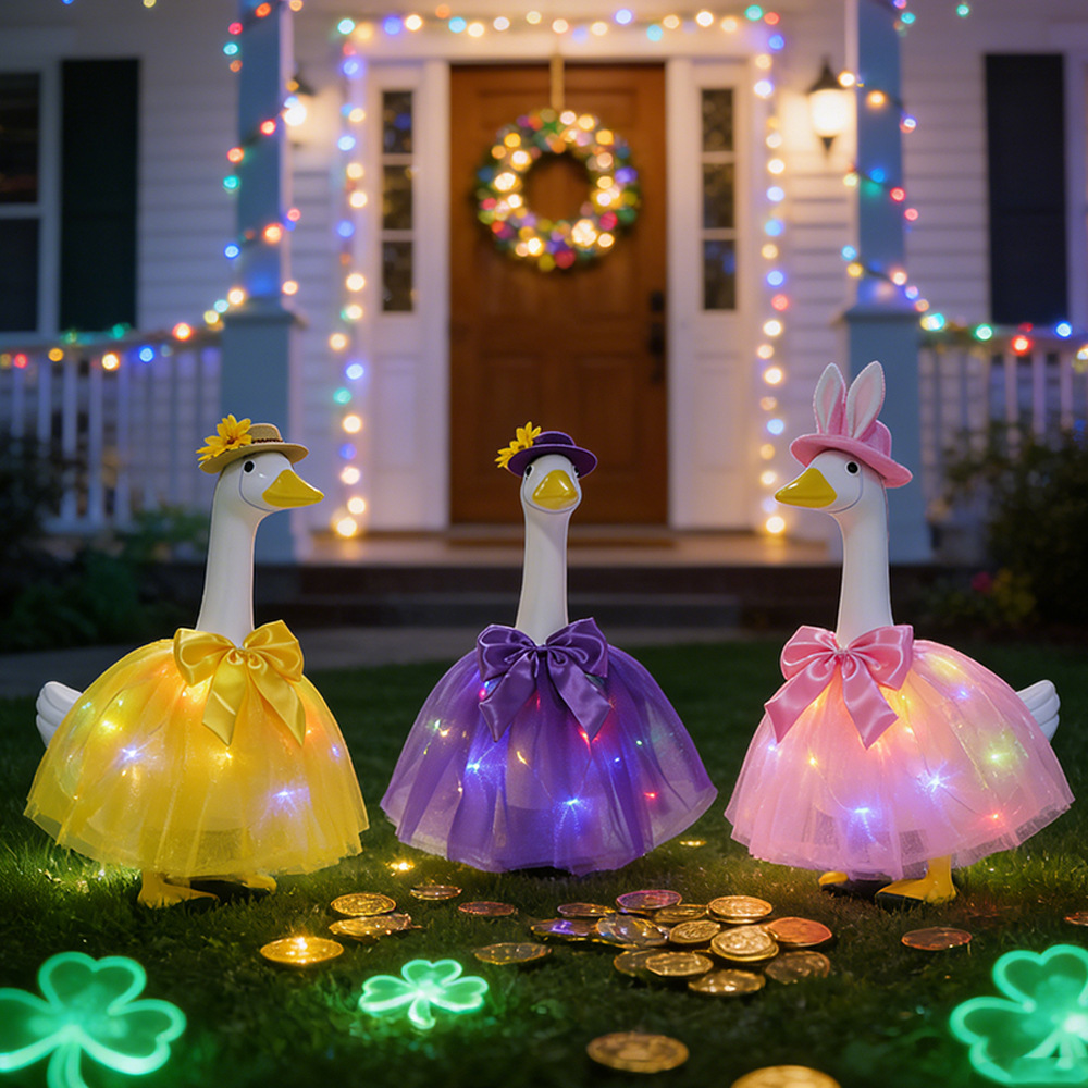 Cross-border new style porch goose clothing, 23-inch goose, Easter and Halloween goose party clothing manufacturer wholesale stock details Picture