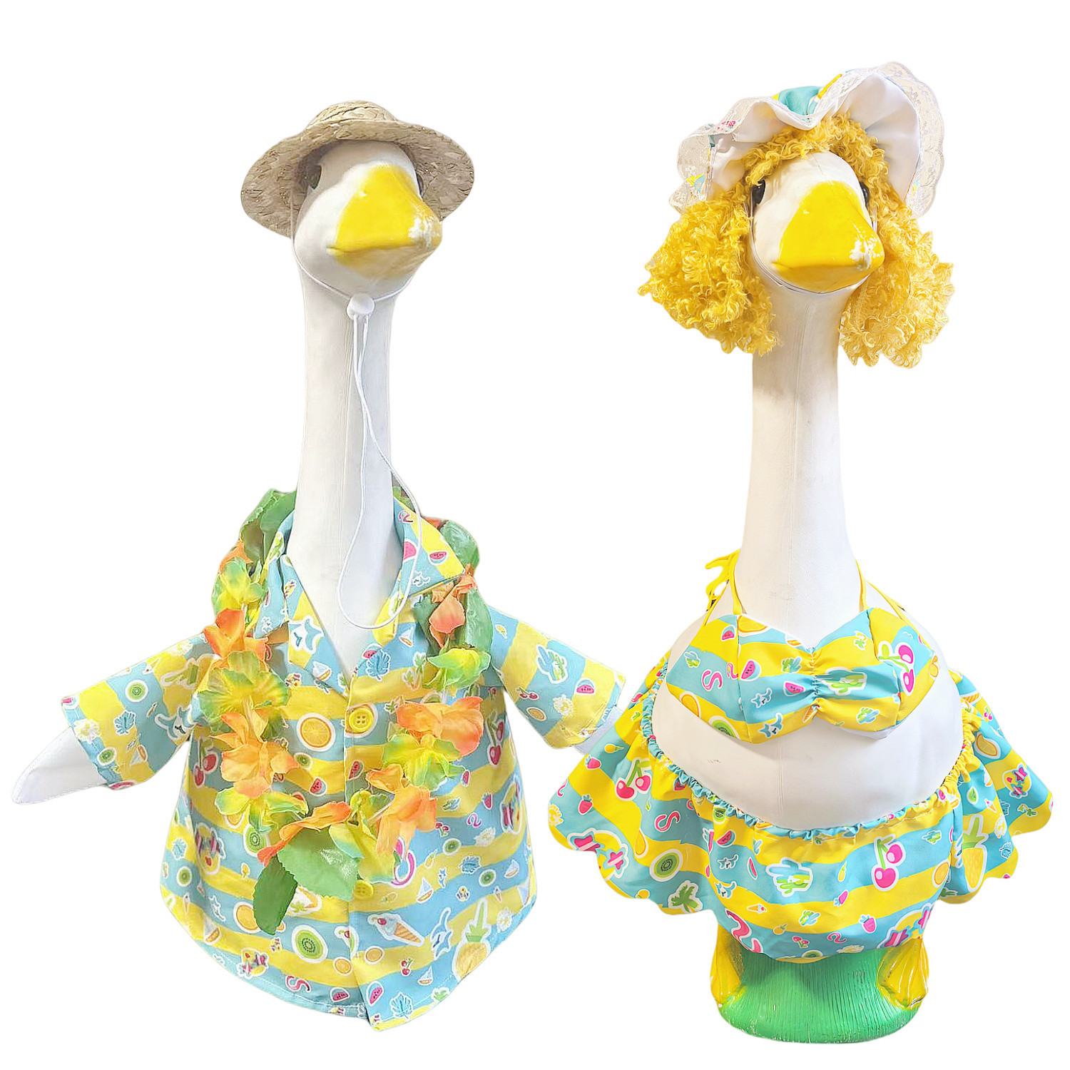 Cross-border Porch Goose 2026 New Style Hawaiian Bikini Set 74g Shirt 55.7g bikini details Picture