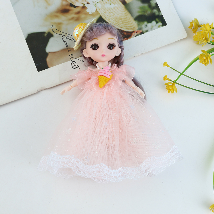 17 cm doll dress-up dress doll set Lolita girl toy gift keychain mini doll wholesale Item Picture