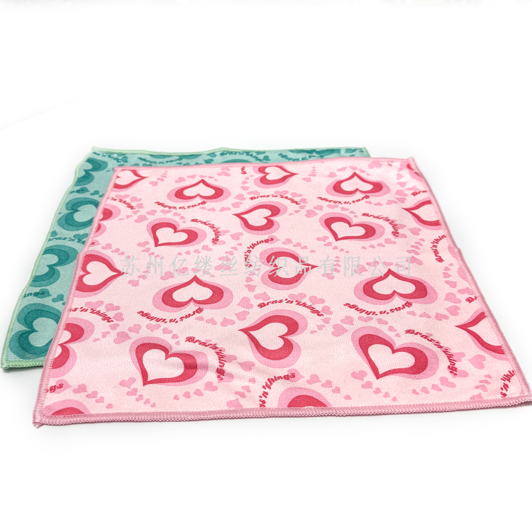 源头厂家批发环保超细纤维印花卡通洗脸面巾吸水擦脸巾礼品擦车巾