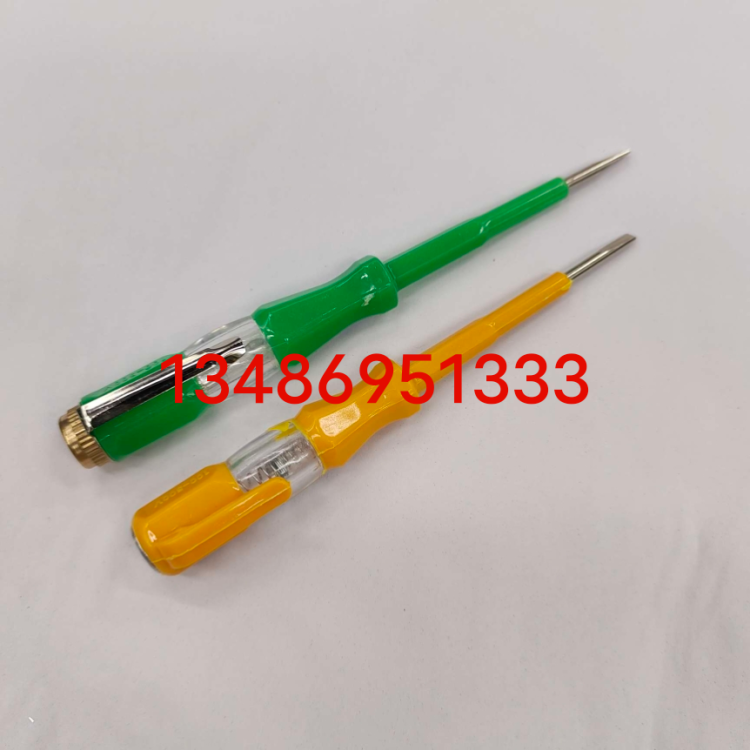 Electrician's voltage tester, household electrician's voltage detector, high-brightness insulated voltage tester, wholesale electrician's work pen, induction voltage tester details Picture