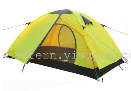 户外旅游帐篷 双人双层铝杆帐篷 防雨帐篷 野营帐篷
