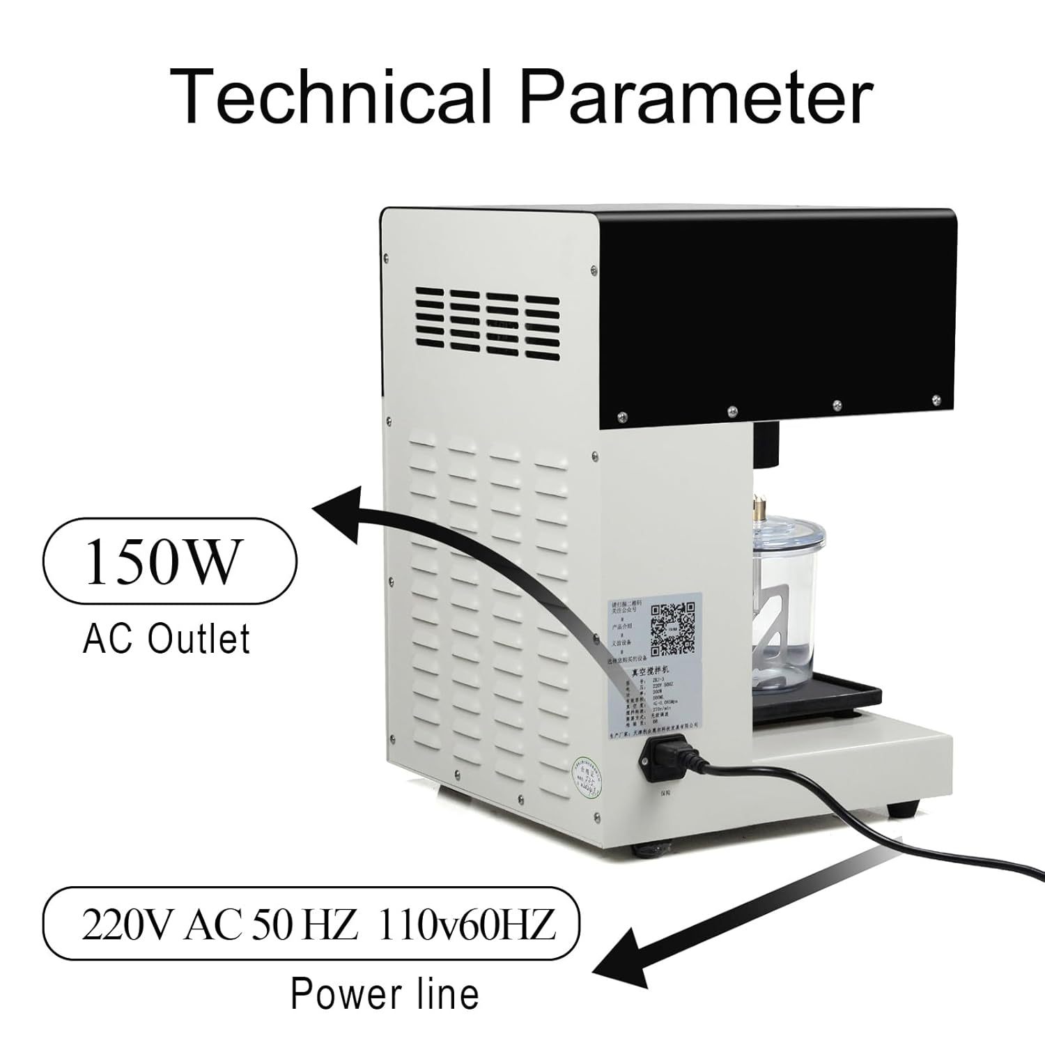 Foreign trade dental vacuum mixer, dental technician alginate mixer, gypsum vacuum embedding machine details Picture