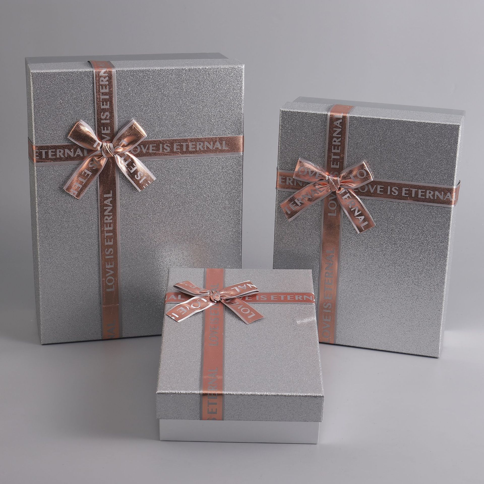 Large golden onion gift box, exquisite birthday present box, cross knot ribbon bow packaging box, whole piece wholesale details Picture