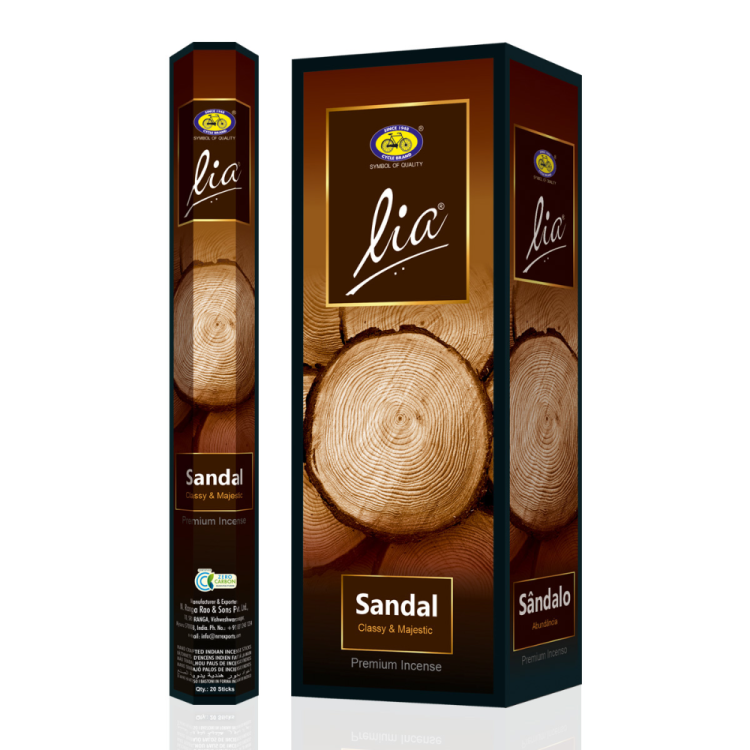 进口印度香塔香瑜伽线香天然草本植物Sandal Hexa.