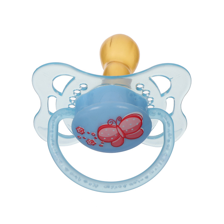 12个大卡装婴幼儿乳胶安抚奶嘴圆头宝宝安慰玩嘴卡通印刷可爱奶嘴