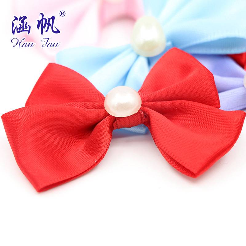 Hand-tied ribbon, bow, ribbon manufacturer wholesale Yiwu craft gift packaging, wedding candy boxes, bow accessories Specification image
