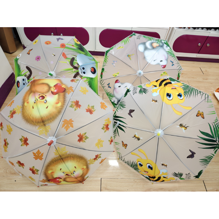 50*8K自动磨砂儿童伞 带哨子