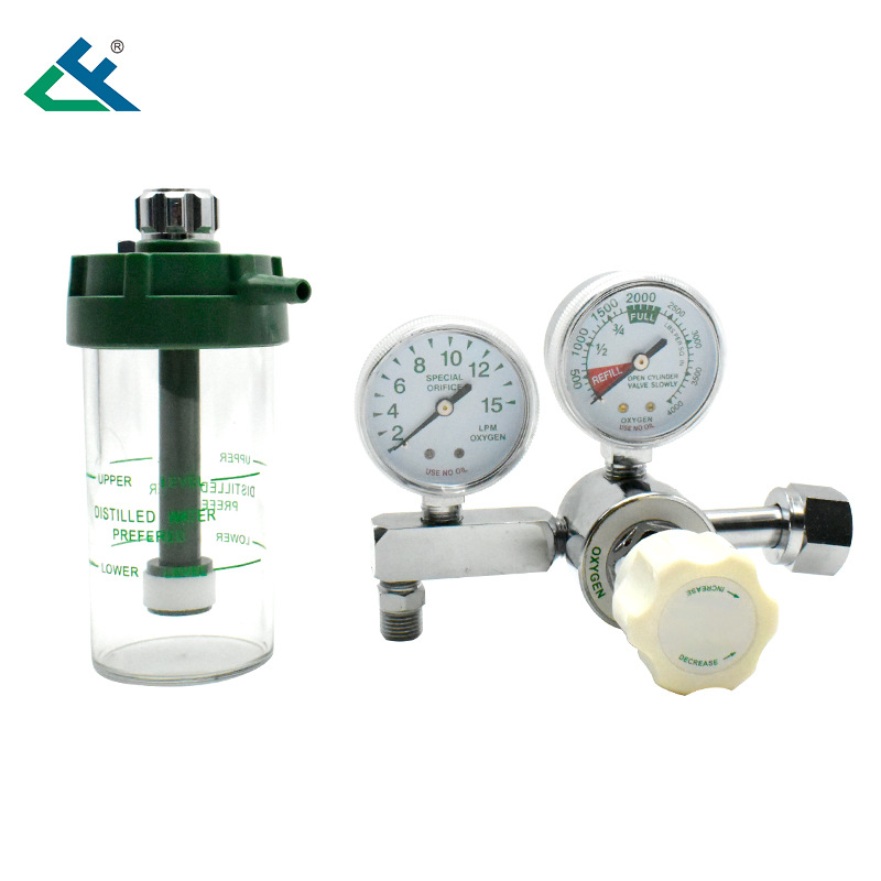 Gas pressure reducer anesthesia machine pressure reducer HE-01 high-pressure oxygen medical model Ningbo pressure reducing valve details Picture