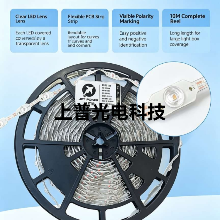 18灯透镜款LED灯带，LED广告专用灯带