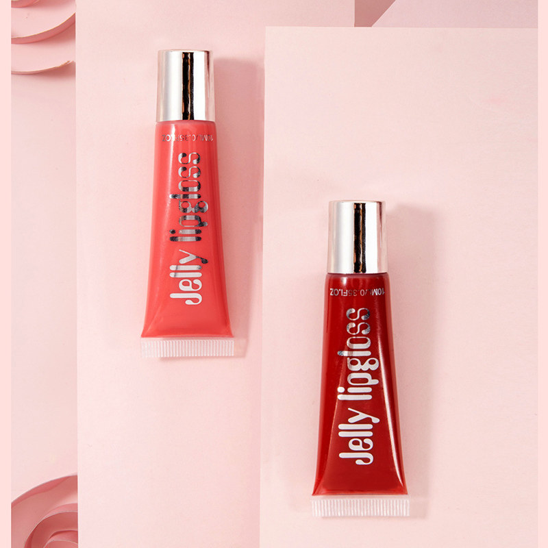 High-quality OEM/ODM factory custom wholesale, small-batch custom candy-colored glitter lip gloss, tube jelly lip gloss, custom vegan transparent mirror luster moisturizing lip gloss Specification image