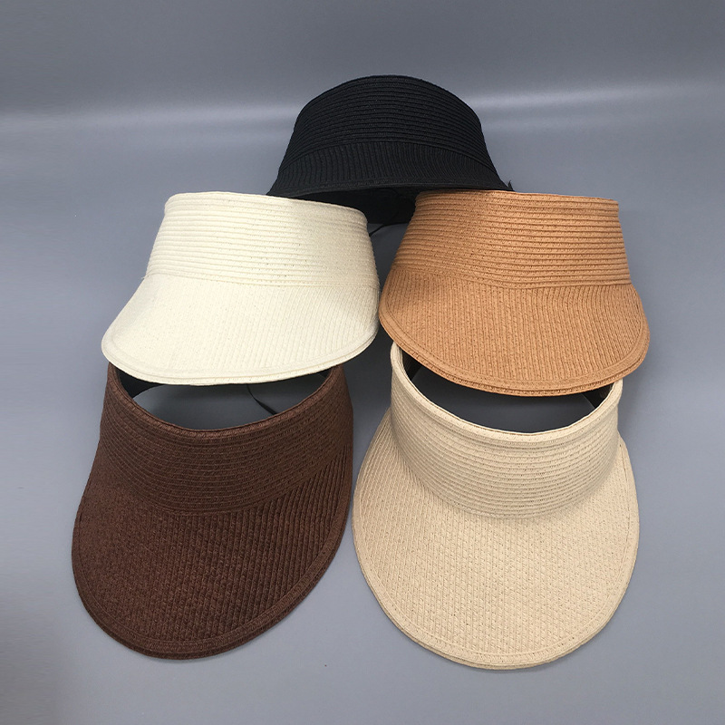 Korean foldable open-top sun hat for summer sun protection, outdoor beach UV protection, ladies Item Picture