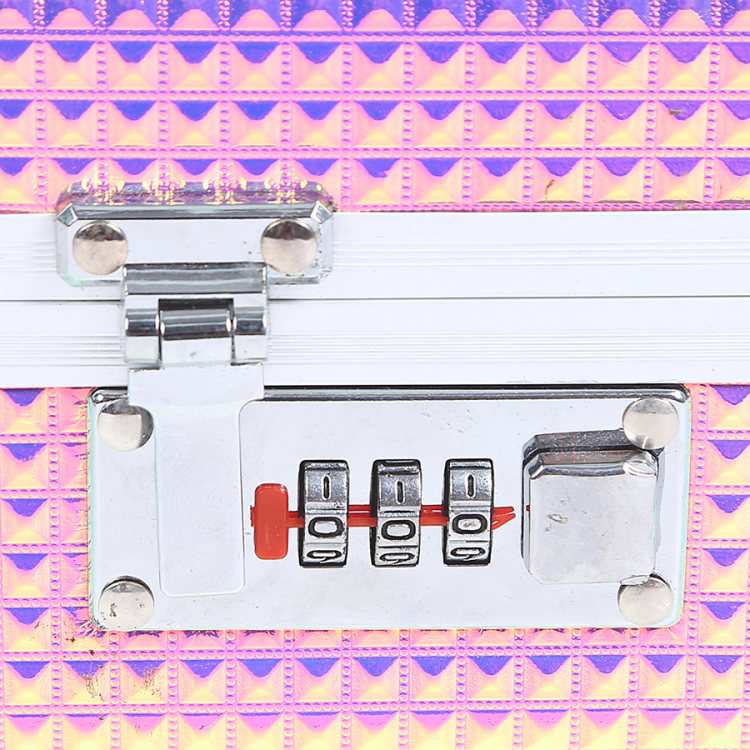 彩色几何图案行李箱锁扣箱包配件拉尾扣钥匙圈包锁扣锁具耐用防盗