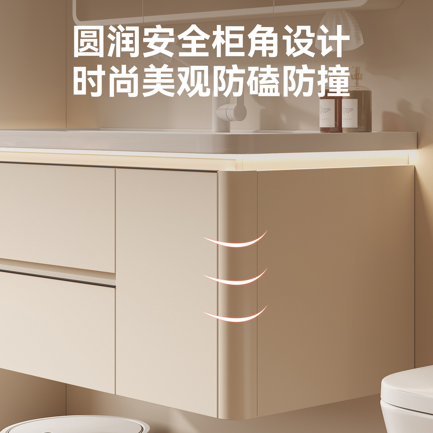 浴室柜陶瓷一体盆卫生间抽屉浴室柜洗手盆洗脸洗漱台盆组合蜂窝铝