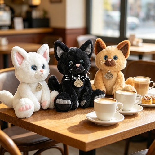 Simulated cat dolls, cat plush toys, plush toys, cute pets, little cats, stuffed dolls, girls' gifts Application Scenario