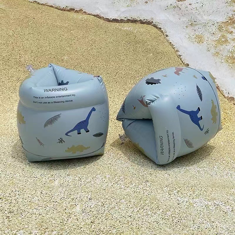 儿童复古游泳圈手臂圈水袖大人臂圈游泳手臂浮圈双气囊加厚手臂圈