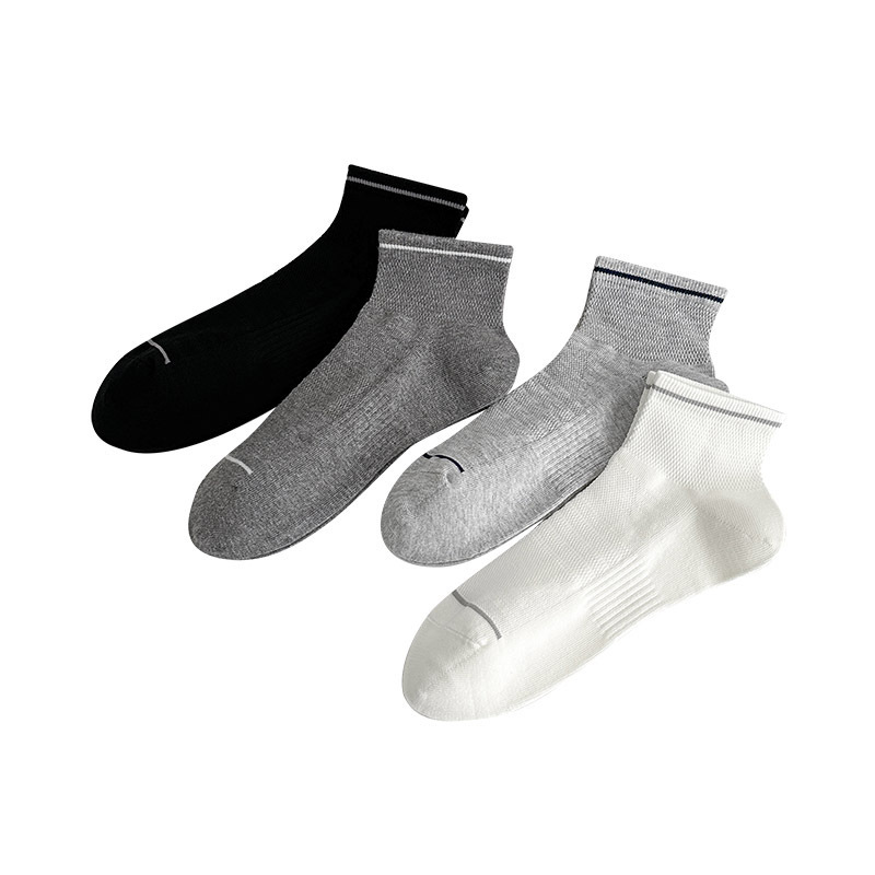 Spring/Summer 26 New Men's low-top shallow-mouthed short-leg sports socks, men's thin mesh breathable running and cycling socks Application Scenario