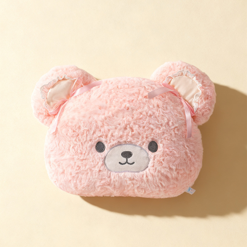 Wholesale of new cartoon plush and cute little bear Coco Bear throw pillows, gift items, bedside sofa cushions Specification image