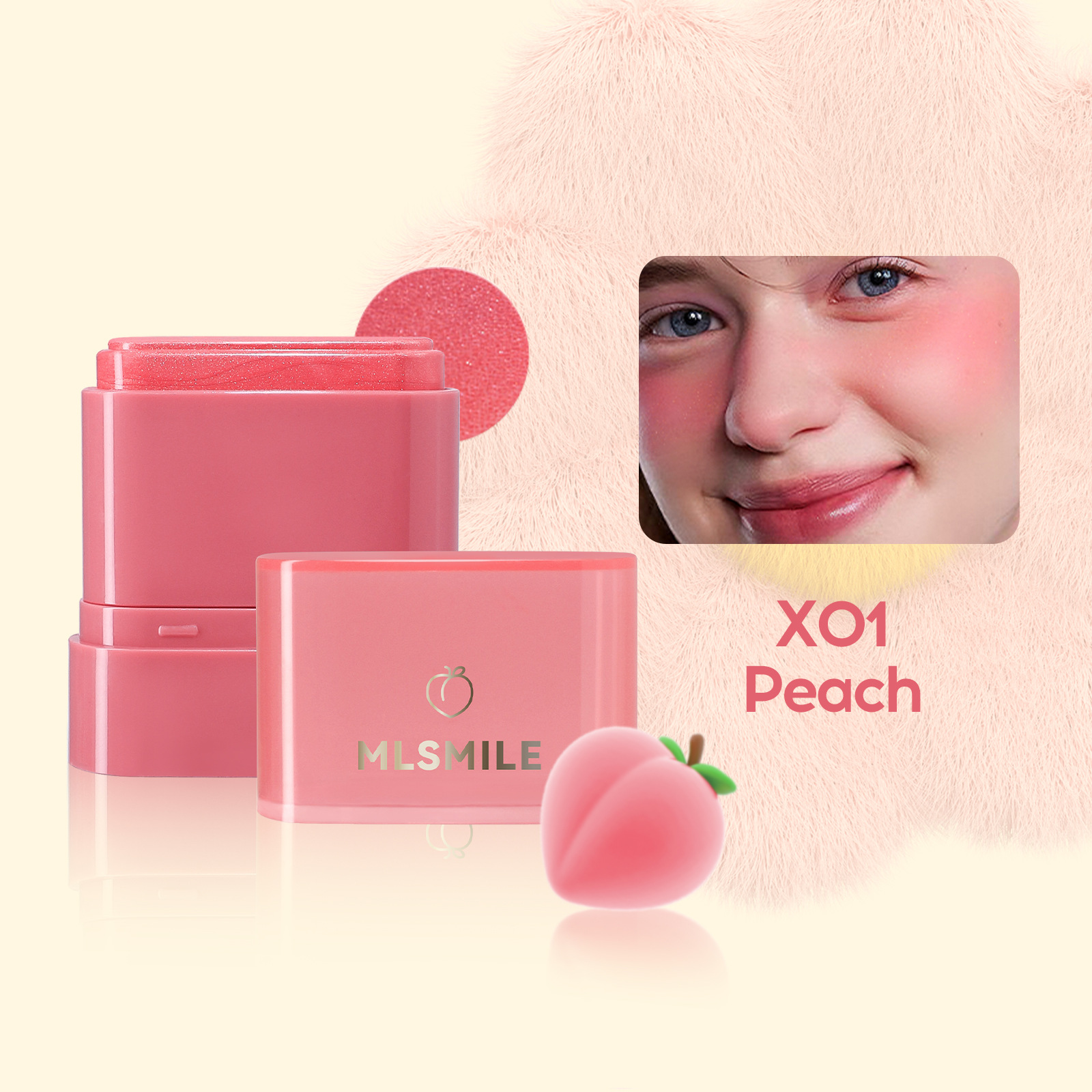 Yicai Highlighters contour Waterproof, moisturizing, shiny and color-changing Fruit two-in-one herbal flat tube Cheek Blush Lipstick, high-quality OEM/ODM factory customized wholesale, small batch customization Application Scenario