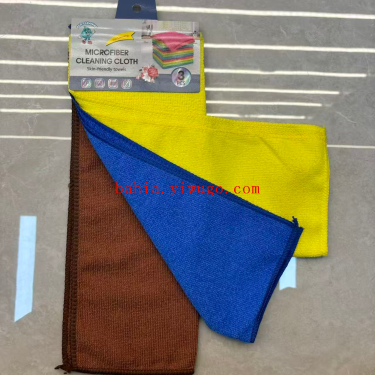Three pieces of plain polyester fabric, 30*40cm, kitchen dishcloths, stain removers, wiping cloths and cleaning cloths Specification image