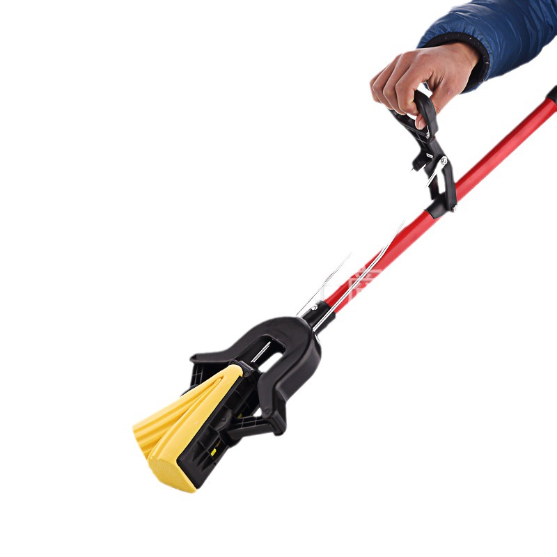 Folded rubber cotton mop, absorbent sponge mop, flip-top mop, water-squeezing and water-holding pVC rubber cotton mop, household cleaning Specification image