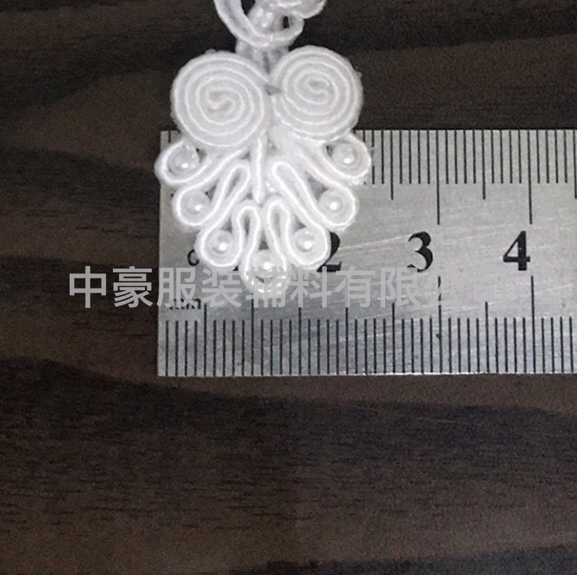 Chinese-style two-wheel seven-bead plate buckle, handcrafted two-wheel seven-bead plate buckle, Tang suit children's suit plate buckle button details Picture
