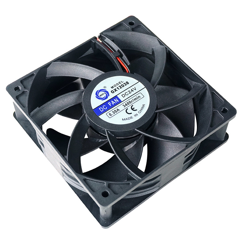 GX12038 24V0.3A factory direct supply oil-impregnated bearing DC axial flow fan cooling fan Application Scenario