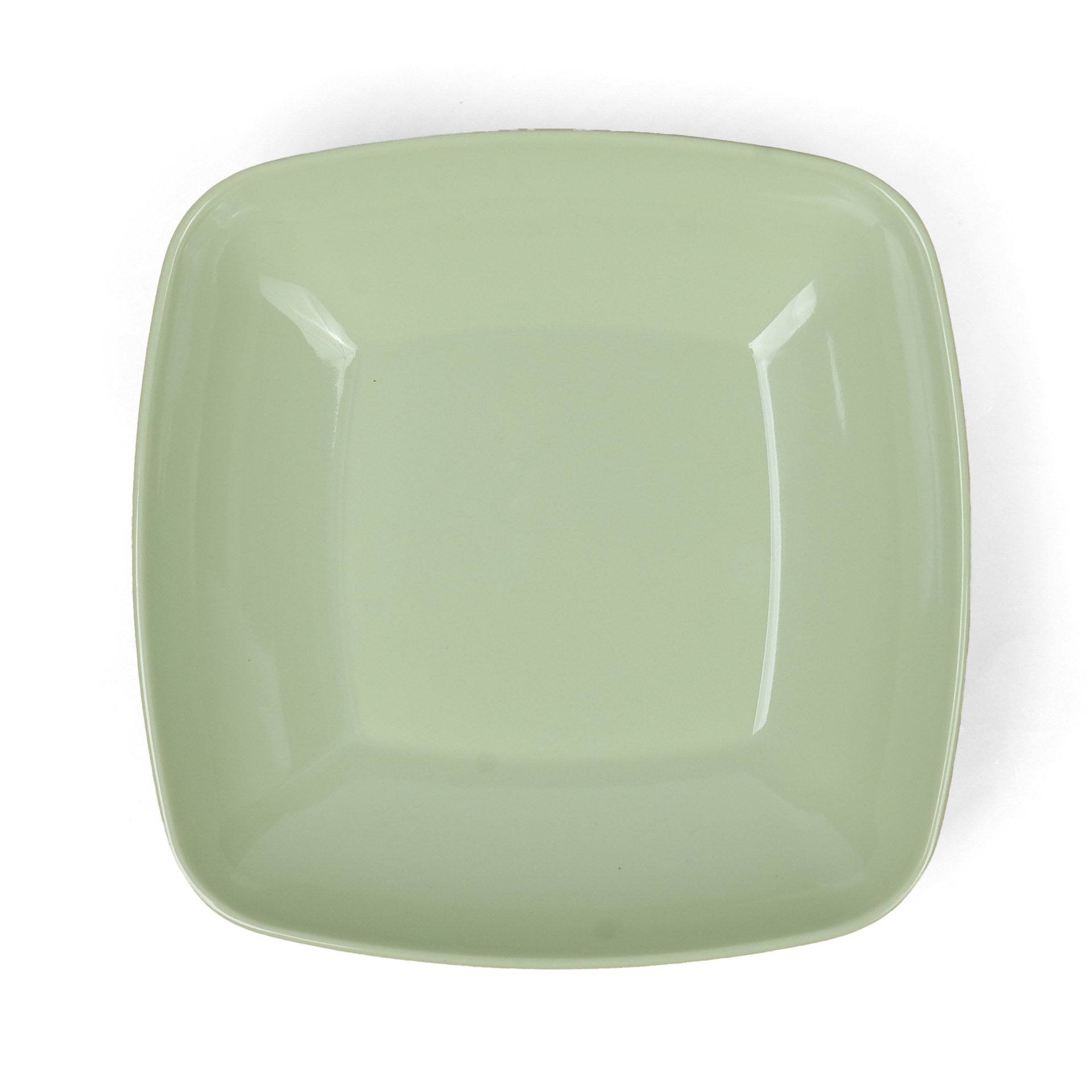 OPAL GLASSWARE白玉仿瓷深盘沙拉盘牛排盘餐具盘子方形系列