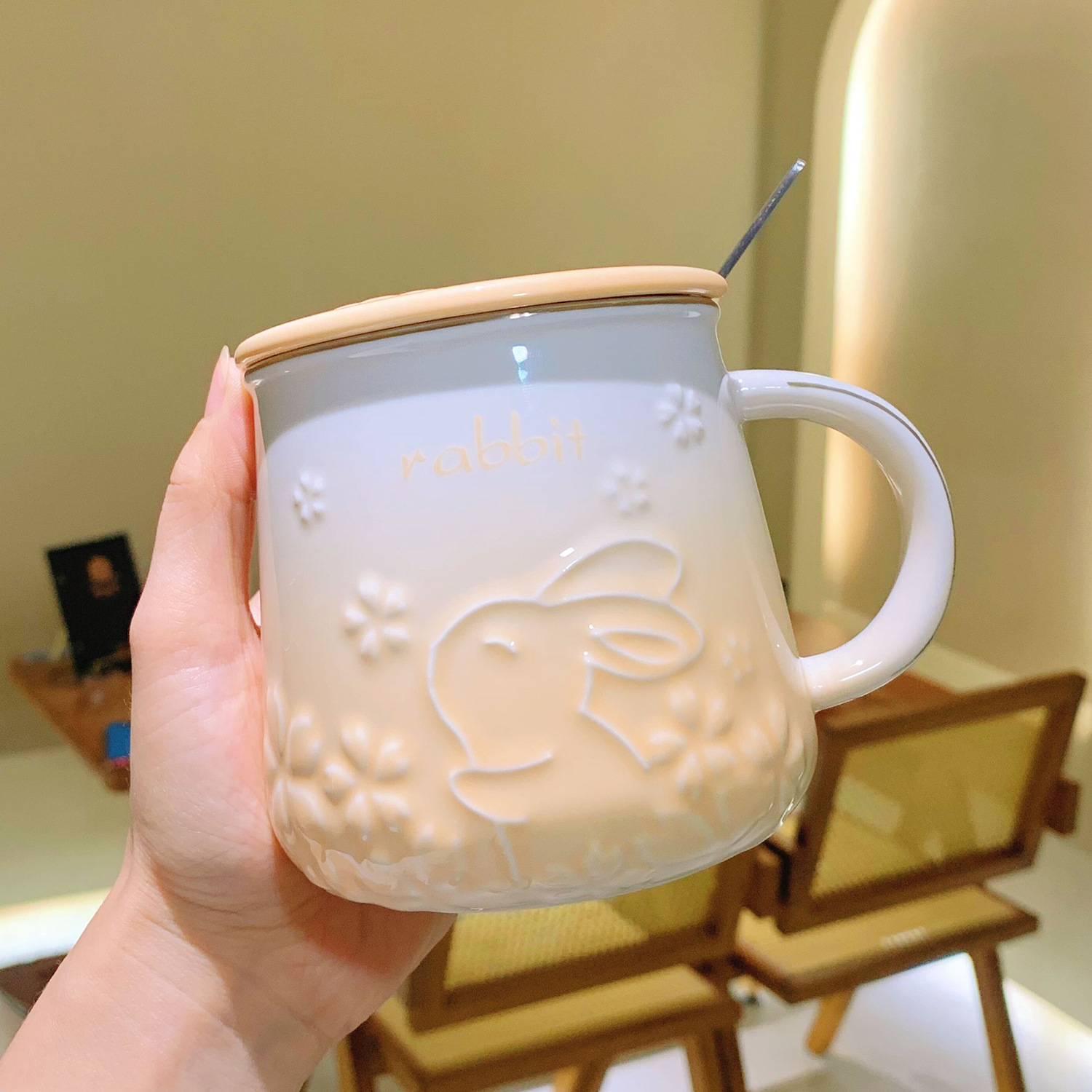 杯子/陶瓷杯/陶瓷/圣诞北欧陶瓷杯/陶瓷杯子细节图